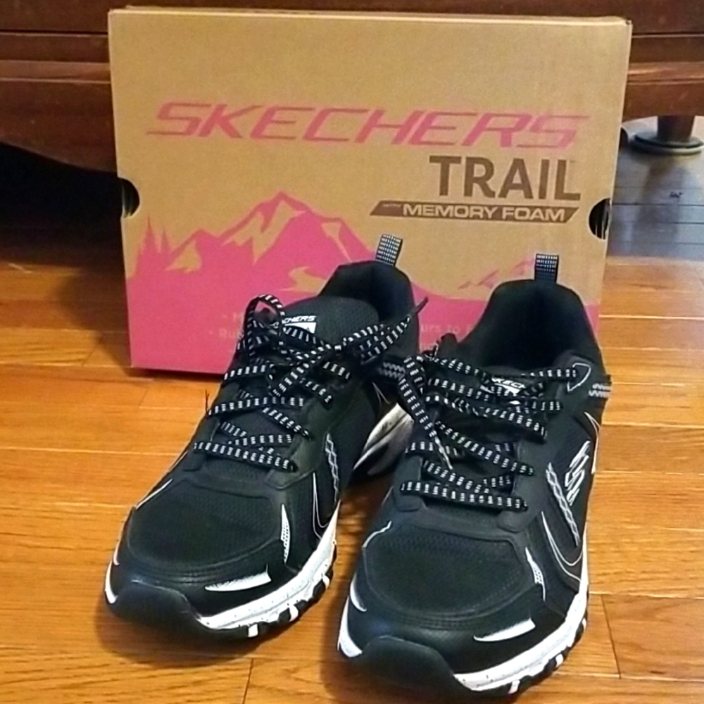 Skechers Black Trail Memory Foam Sneakers